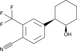 A non-steroidal androgen receptor antagonist (IC50 = 43 nM in a cell-based assay); binds to the androgen receptor (IC50 = 37 nM in a radioligand binding assay); selective for the androgen receptor over the progesterone receptor (IC50 = >10