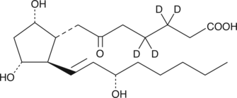 PGF1α-d4 contains 4 deuterium atoms at the 3