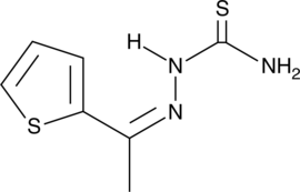 A SARS-CoV entry inhibitor; reduces infection of HEK293T cells transiently transfected with ACE2 by an HIV-based virus system pseudotyped with SARS-CoV surface glycoprotein (EC50 = 6.7 µM); inhibits the proteolytic activity of cathepsin L (IC50 = 5.33 µM)