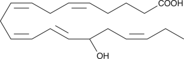 (±)15-HEPE is produced by non-enzymatic oxidation of EPA. It contains equal amounts of 15(S)-HEPE and 15(R)-HEPE. Specific biological activity attributed to (±)15-HEPE has not been documented.