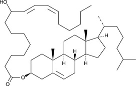 A racemic monohydroxy fatty acid cholesteryl ester found in atherosclerotic lesions