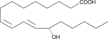 13(S)-HODE is produced by incubation of linoleic acid with plant and mammalian LOs. It has been shown to inhibit the adhesion of tumor cells to the endothelium at concentrations around 1 µM