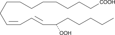 15(S)-HpEDE is a monohydroperoxy PUFA produced by the action of 15-LO on eicosadienoic acid. Although the biological activities of 15(S)-HpEDE have not been well characterized