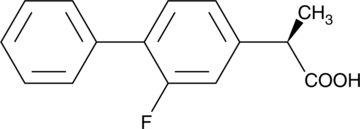 A COX-inactive enantiomer of flurbiprofen; inhibits γ-secretase activity in vitro; reduces formation of Aβ42 and improves axonal transport in young Aβ-plaque free mice in the Tg2576 transgenic model of Alzheimer's disease; inhibits NF-kB activation and DNA binding as well as AP-1 DNA binding in RAW 264.7 macrophages; reduces paw edema in a rat model of zymosan-induced inflammation at 1