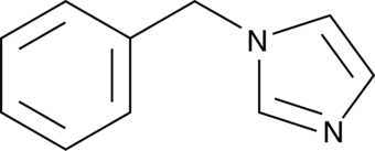 1-Benzylimidazole is a selective inhibitor of thromboxane synthase. It reduces TXB2 levels and increases blood flow in ischemia-reperfusion injury of rat brain.{2001}