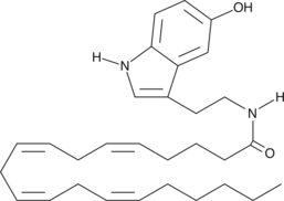 An inhibitor of FAAH attenuating the FAAH activity from mouse neuroblastoma cells with an IC50 value of 12 µM; alters both the Km and the Vmax of FAAH