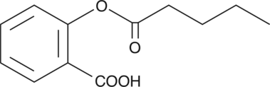 Valeroyl salicylate is a selective