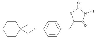 An antidiabetic drug and selective PPARγ agonist (EC50 = 3.0 µM); active in vivo as an anti-hyperglycemic agent the ob/ob mouse model