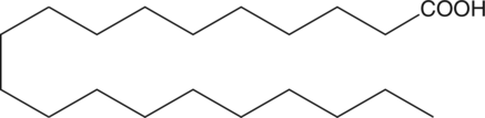 A long-chain saturated fatty acid; inhibits N-formyl-Met-Leu-Phe-induced neutrophil aggregation at 5 μM