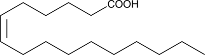 A monounsaturated fatty acid; one of the primary fatty acids in human skin; levels are increased in isolated sebum from the face and back of patients with acne; levels are decreased in the non-lesional skin and isolated sebum of atopic dermatitis patients; active against S. aureus in vitro at 5 µg/ml at pH 5.5