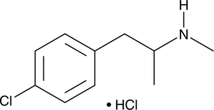 A halogenated analog of methamphetamine; converted to 4-chloroamphetamine in vivo