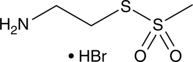 A positively charged sulfhydryl-specific reagent that reacts with substituted-cysteines; used to provide functional information about relative positions of amino acids within a protein and to probe binding site electrostatic interactions