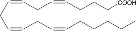 ETYA is a nonspecific inhibitor of cyclooxygenases and lipoxygenases.{66} ETYA inhibits human platelet 12-LO and COX-1 with IC50 values of 4 µM and 8 µM