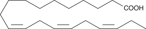 Eicosatrienoic Acid (20:3ω-3) is a rare PUFA of the ω-3 series. In normal humans