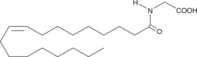 N-Oleoyl glycine is a putative substrate for peptidyl glycine α-amidating enzyme in the biosynthesis of oleoyl amide.{3608